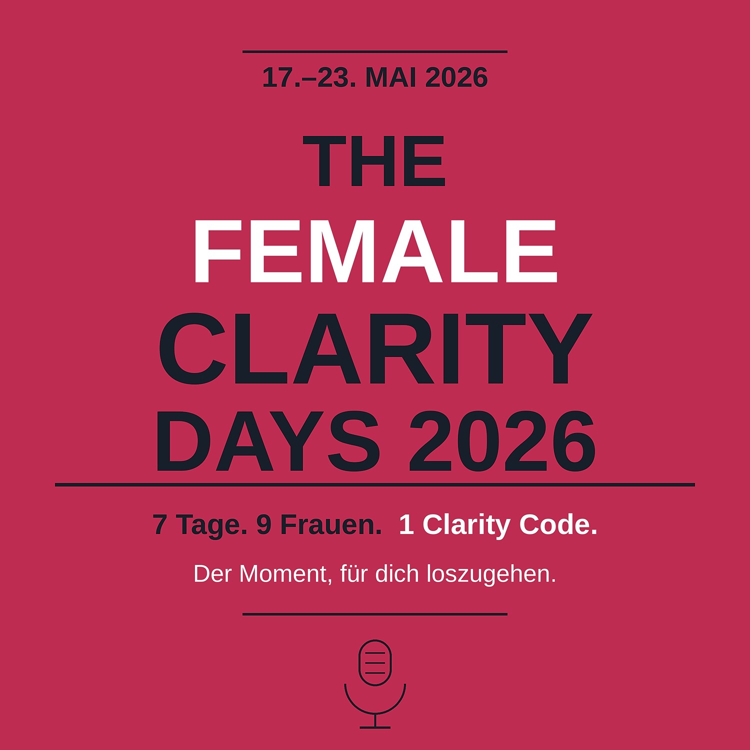 THE FEMALE CLARITY DAYS 2026