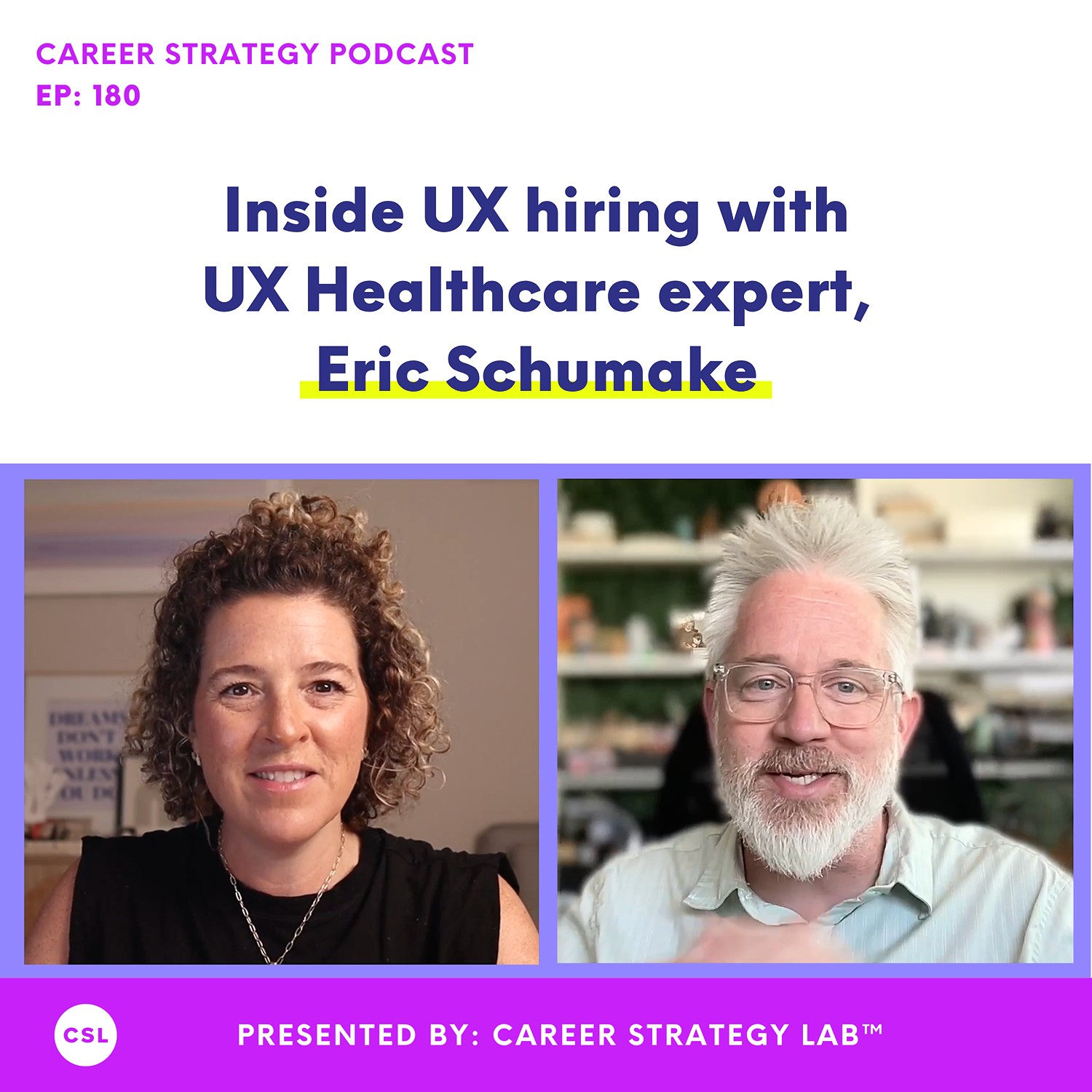 180: UX Hiring Insights: Eric Shumake on Healthcare UX, Specializing, & Thinking of Your Career as Gigs episode artwork